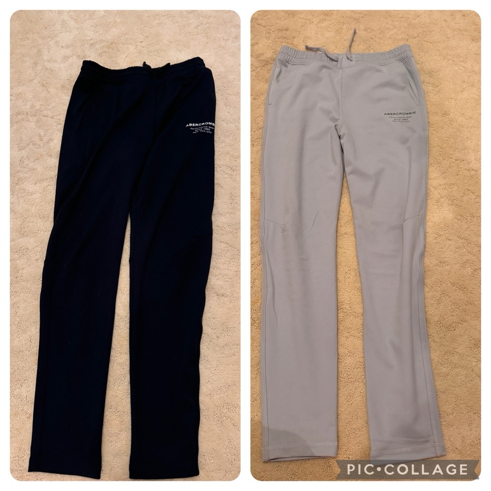 abercrombie kids Navy & Light Gray Sweatpants Joggers